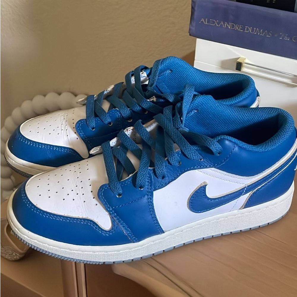 Nike Royal Blue and White Sneakers